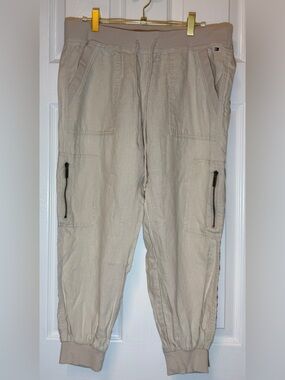 Tommy Hilfiger Women's Khaki Cargo Jogger Pants